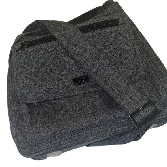 Lug Hopscotch Grey Multiple Pockets RFID Crossbody - Picture 1 of 13
